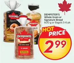 Sobeys Whole Grain or Signature Bread offer