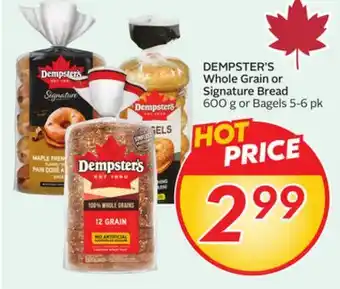 Sobeys Whole Grain or Signature Bread offer