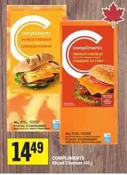 Foodland COMPLIMENTS Sliced Cheeses offer