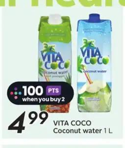 Sobeys VITA COCO Coconut water offer