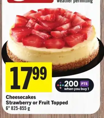 Foodland Cheesecakes offer