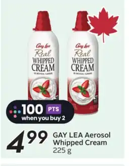 Sobeys GAY LEA Aerosol Whipped Cream offer