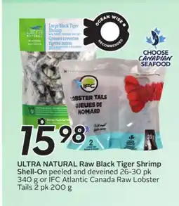 Sobeys Raw Black Tiger Shrimp Shell-On offer
