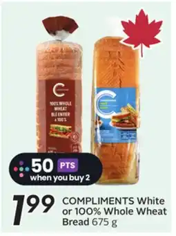 Sobeys COMPLIMENTS White or 100% Whole Wheat Bread offer