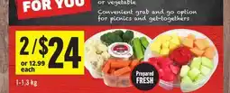 Foodland Two Delicious offerings, fruit or vegetable offer