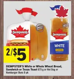 Foodland DEMPSTER'S White or Whole Wheat Bread, Sandwich or Texas Toast offer