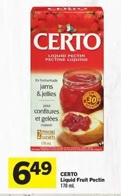 Foodland CERTO Liquid Fruit Pectin offer