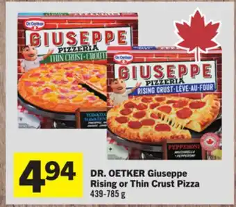 Foodland DR. OETKER Giuseppe Rising or Thin Crust Pizza offer