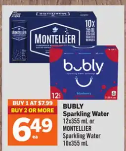 Foodland BUBLY Sparkling Water offer