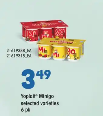 Loblaws YOPLAIT MINIGO 6PK offer