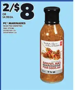 Loblaws PC MARINADES, 350-375 ML offer