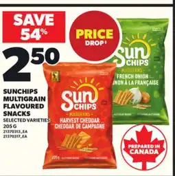 Loblaws SUNCHIPS MULTIGRAIN FLAVOURED SNACKS 205G offer