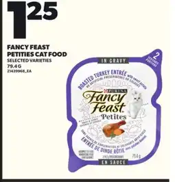Loblaws FANCY FEAST PETITIES CAT FOOD, 79.4 G offer