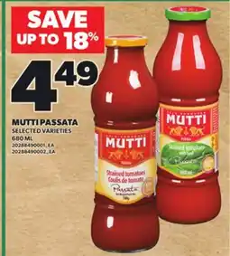 Loblaws MUTTI PASSATA, 680ML offer