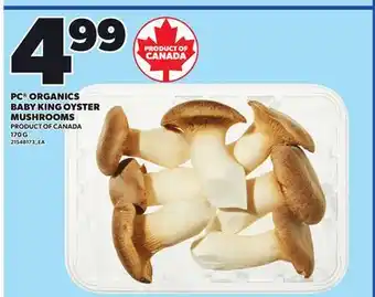 Loblaws PC ORGANICS BABY KING OYSTER MUSHROOMS, 70 G offer