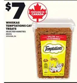 Loblaws WHISKAS TEMPTATIONS CAT TREATS, 54 G offer