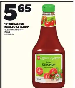 Loblaws PC ORGANICS TOMATO KETCHUP 575ML offer