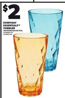 Loblaws EVERYDAY ESSENTIALS TUMBLER WATERMELON OR TEAL offer