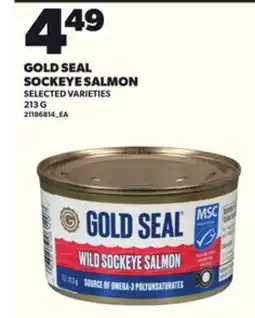 Loblaws GOLD SEAL SOCKEYE SALMON, 213 G offer