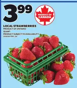 Loblaws LOCAL STRAWBERRIES, QUART offer
