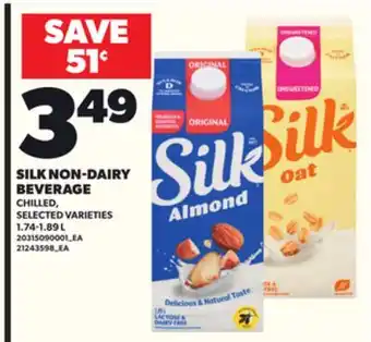Loblaws SILK NON-DAIRY BEVERAGE, 1.74-1.89L offer