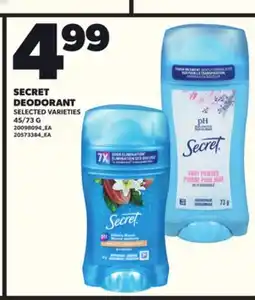 Loblaws SECRET DEODORANT, 45/73G offer