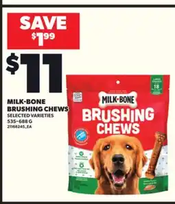 Loblaws MILK-BONE BRUSHING CHEWS 535–688G offer