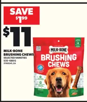 Loblaws MILK-BONE BRUSHING CHEWS 535–688G offer