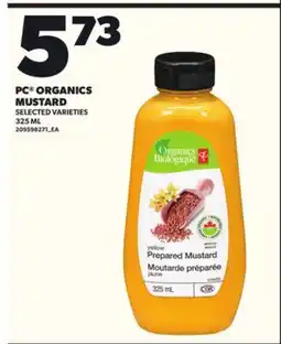 Loblaws PC ORGANICS MUSTARD, 325 ML offer