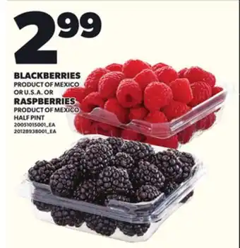 Loblaws BLACKBERRIES OR RASPBERRIES, HALF PINT offer