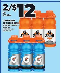 Loblaws GATORADE SPORTS DRINK, 6X591 ML offer