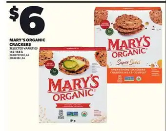 Loblaws MARY'S ORGANIC CRACKERS 142-184G offer