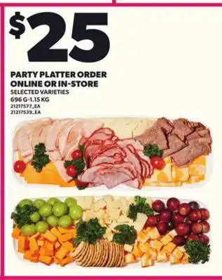 Loblaws PARTY PLATTER ORDER ONLINE OR IN-STORE, 696 G-1.15 KG offer