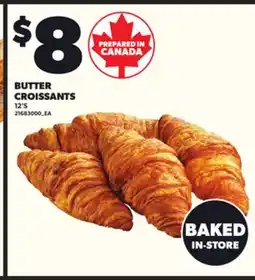 Loblaws BUTTER CROISSANTS, 12'S offer