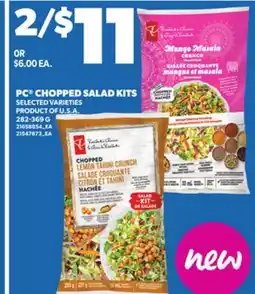 Loblaws PC CHOPPED SALAD KITS, 282-369 G offer