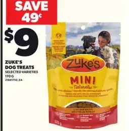 Loblaws ZUKE'S DOG TREATS, 170 G offer