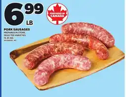 Loblaws PORK SAUSAGES offer