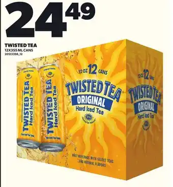 Loblaws TWISTED TEA, 12X355 ML CANS offer