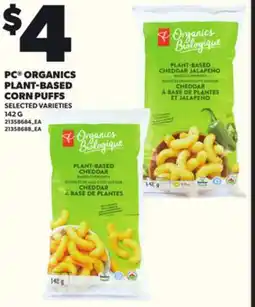 Loblaws PC ORGANICS PLANT-BASED CORN PUFFS, 142 G offer