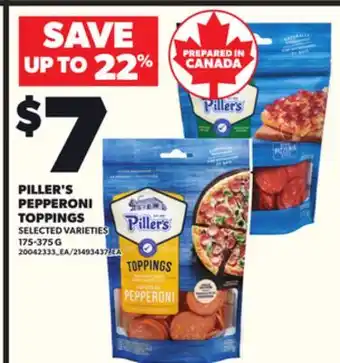 Loblaws PILLER'S TOPPINGS, 175-375 G offer