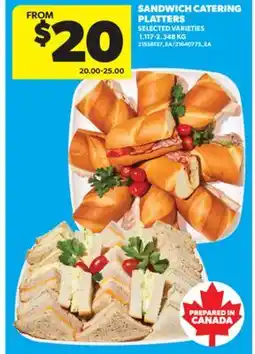 Real Canadian Superstore SANDWICH CATERING PLATTERS, 1.117-2.348 KG offer