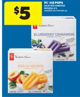 Real Canadian Superstore PC ICE POPS, 6' S offer