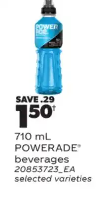 Real Canadian Superstore POWERADE BEVERAGES, 710 ML offer