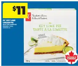 Real Canadian Superstore PC KEY LIME CREAM PIE, 730 G offer
