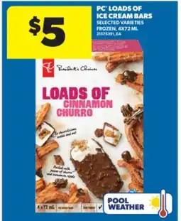 Real Canadian Superstore PC LOADS OF ICE CREAM BARS, 4X72 ML offer