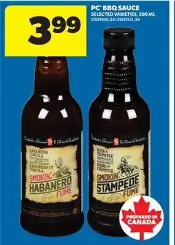 Real Canadian Superstore PC BBQ SAUCE, 500 ML offer