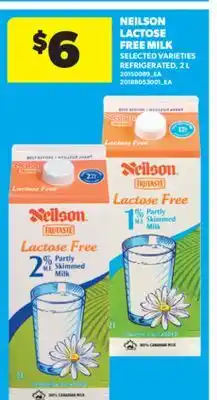 Real Canadian Superstore NEILSON LACTOSE FREE MILK, 2 L offer