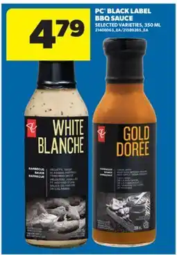 Real Canadian Superstore PC BLACK LABEL BBQ SAUCE, 350 ML offer