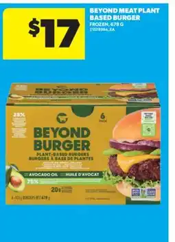Real Canadian Superstore BEYOND MEAT PLANT BASED BURGER, 678 G offer
