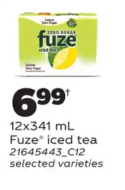 Real Canadian Superstore FUZE ICED TEA, 12x341 mL offer